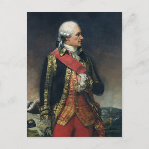Jean-Baptiste de Vimeur  Count of Rochambeau Postcard