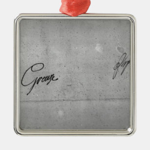 Jean-Baptiste Greuze's signature Metal Tree Decoration
