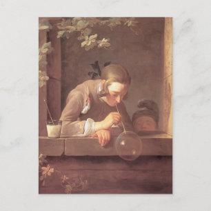 Jean-Baptiste-Simeon Chardin- Soap Bubbles Postcard
