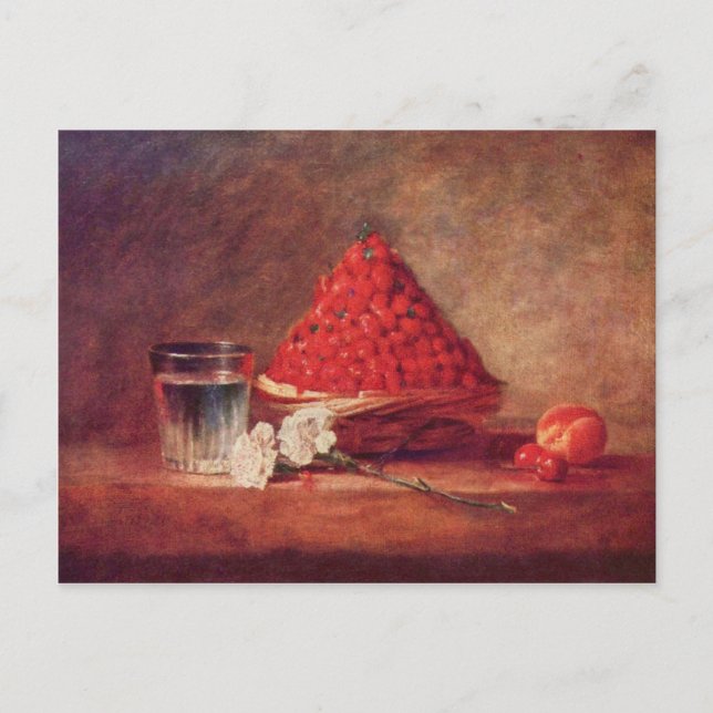 Jean Chardin - The strawberry basket Postcard (Front)