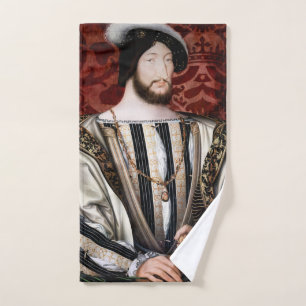 Jean Clouet - Francois I, King of France Bath Towel Set