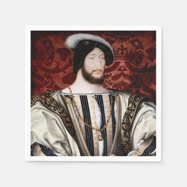 Jean Clouet - Francois I, King of France Napkin (Front)