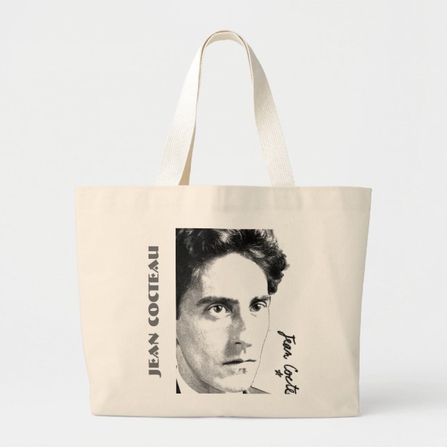 Jean Cocteau Large Tote Bag (Front)