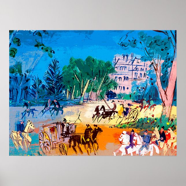 Jean Dufy Bois de Boulogne Poster (Front)