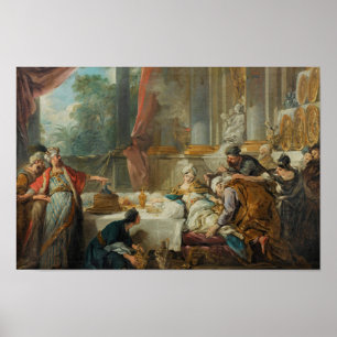 Jean-Francois de Troy - The Sentencing of Aman Poster