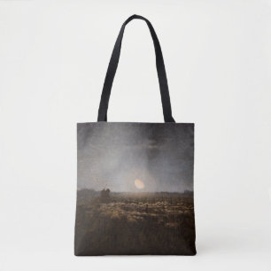 Jean-Francois Millet - Sheepfold, Moonlight 1872 Tote Bag
