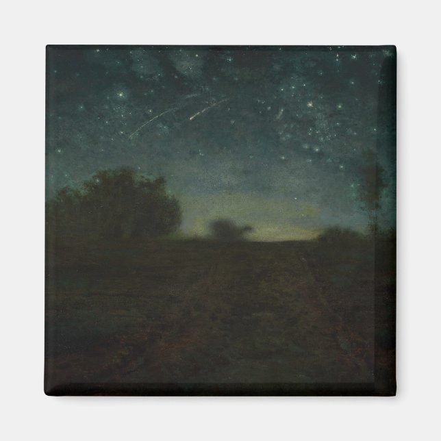 Jean-Francois Millet - Starry Night Magnet (Front)
