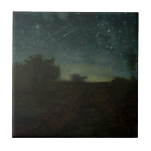 Jean-Francois Millet - Starry Night Tile
