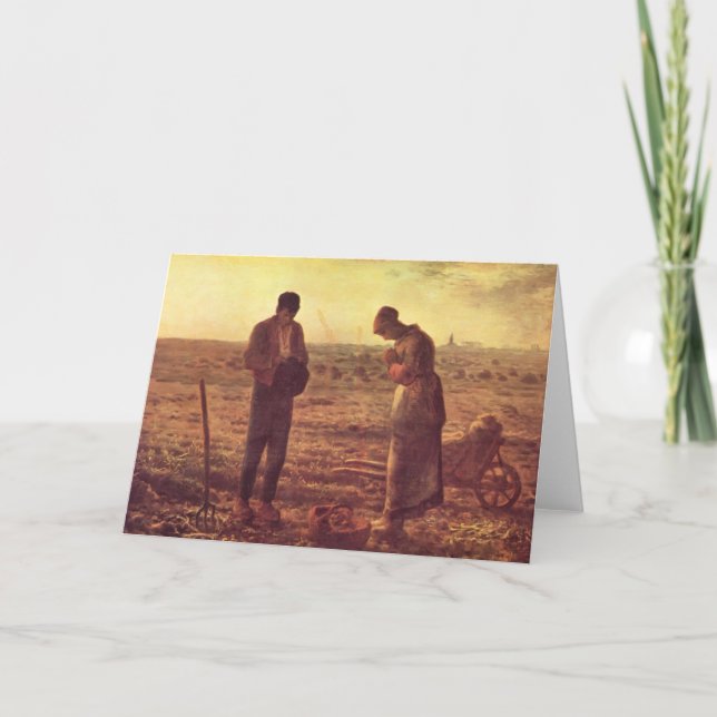 Jean-Francois Millet- The Angelus Card (Front)