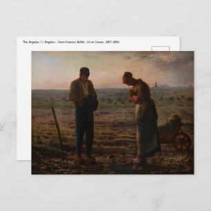 Jean-Francois Millet - The Angelus Postcard