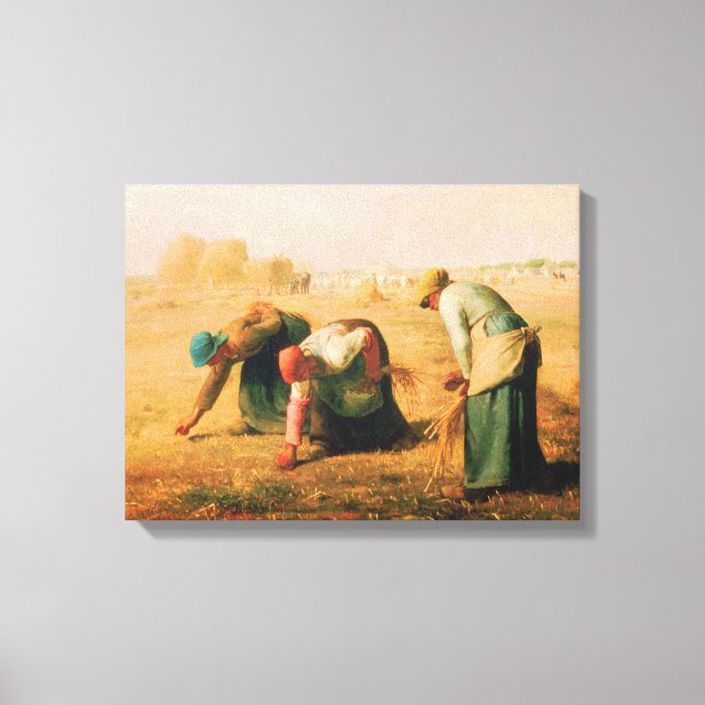 Jean Francois Millet - The Gleaners 1857 Canvas Print (Front)