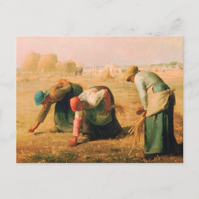 Jean Francois Millet - The Gleaners 1857 Postcard (Front)