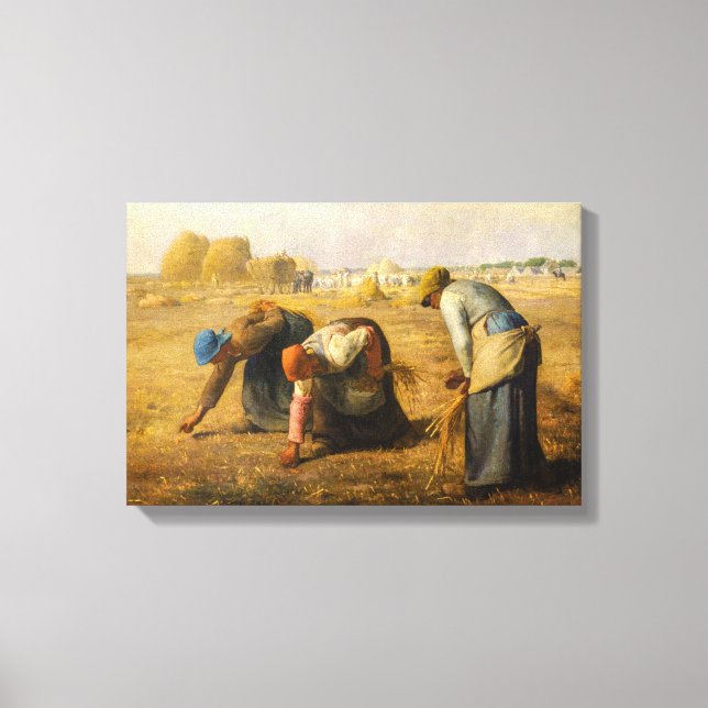 Jean-Francois Millet - The Gleaners Canvas Print (Front)