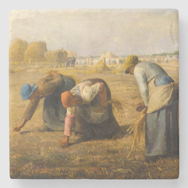 Jean-Francois Millet - The Gleaners Stone Coaster (Front)