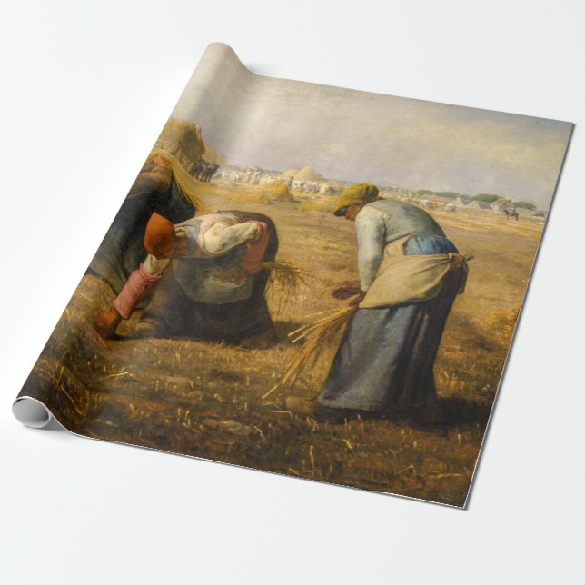 Jean-Francois Millet - The Gleaners Wrapping Paper (Unrolled)