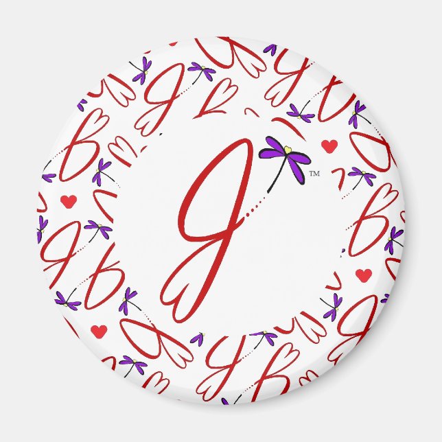 Jean Hart Artwork logo design Magnet (Front)
