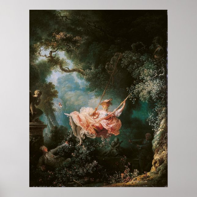 Jean-Honor Fragonard The Swing Poster (Front)
