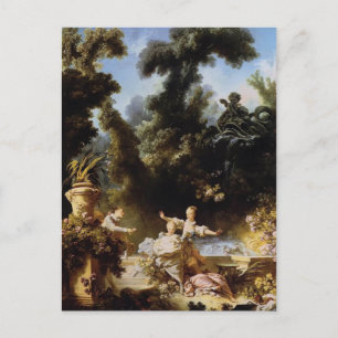 Jean-Honore Fragonard- Progress of Love Pursuit Postcard