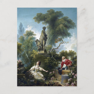 Jean-Honoré Fragonard The progress of love Postcard