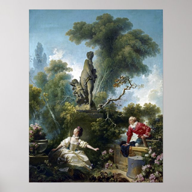Jean-Honoré Fragonard The progress of love Poster (Front)