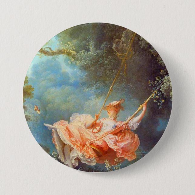 Jean Honore Fragonard The Swing 7.5 Cm Round Badge (Front)