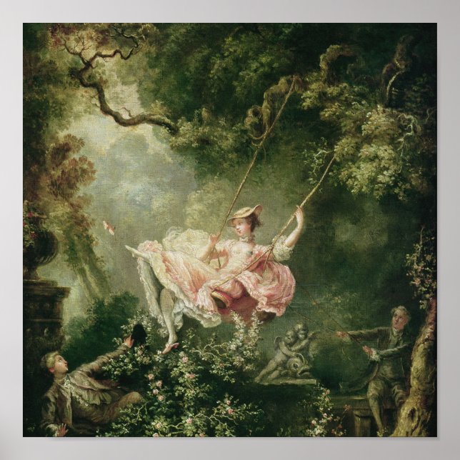 Jean-Honore Fragonard - The Swing Poster (Front)
