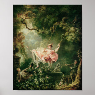 Jean-Honoré Fragonard - The Swing Poster