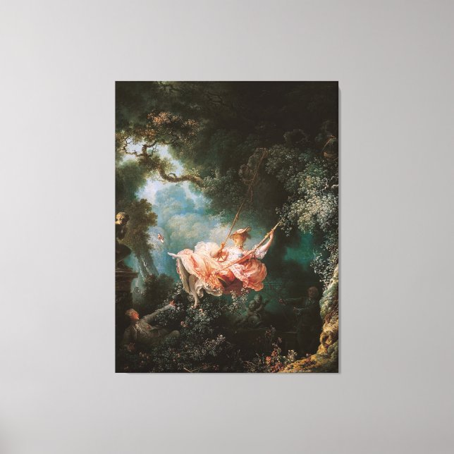 Jean-Honoré Fragonard's The Swing Canvas Print (Front)
