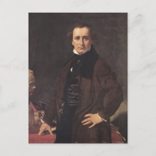 Jean Ingres- Portrait of the Sculptor Lorenzo Postcard