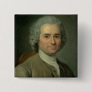 Jean-Jacques Rousseau 15 Cm Square Badge