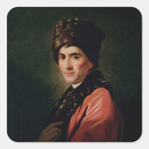 Jean Jacques Rousseau Square Sticker