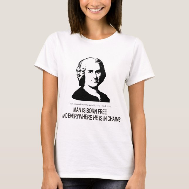 Jean Jacques Rousseau T-Shirt (Front)