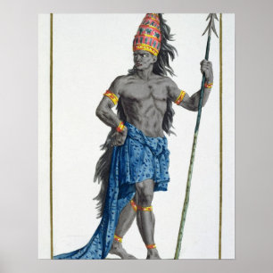 Jean, King of the Congo, engraved by Pierre Duflos Poster