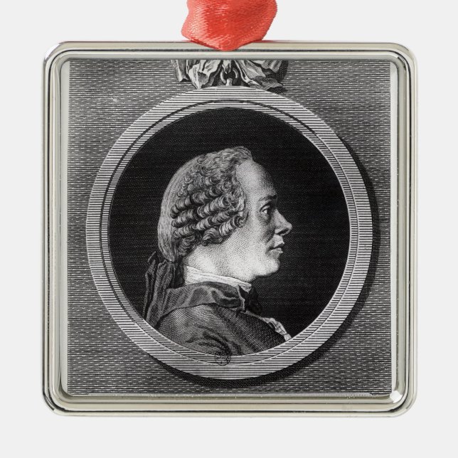 Jean le Rond d'Alembert Metal Tree Decoration (Front)