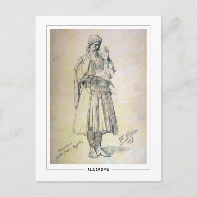 Jean-Léon Gérôme #240 - Fine Art Postcard (Front)