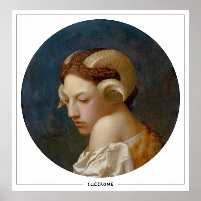 Jean-Léon Gérôme Zedign Art Poster #232 (Front)
