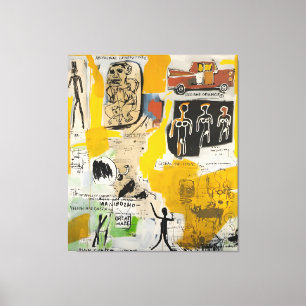 Jean Michel Basquiat art Canvas Print