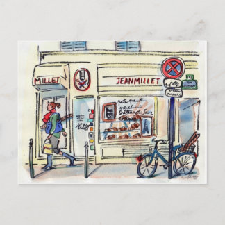 Jean Millet Patisserie Paris by Carol Gillott Postcard