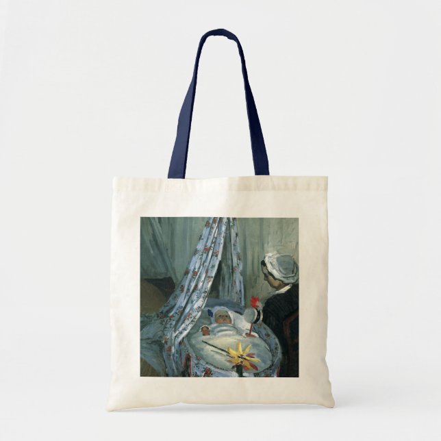 Jean Monet in His Cradle by Claude Monet Tote Bag (Front)