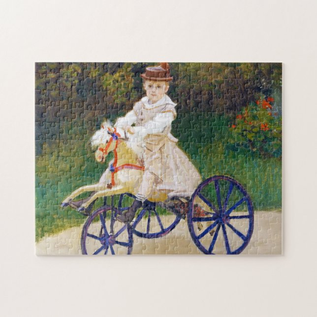 Jean Monet on a Mechanical Horse Claude Monet Jigsaw Puzzle (Horizontal)