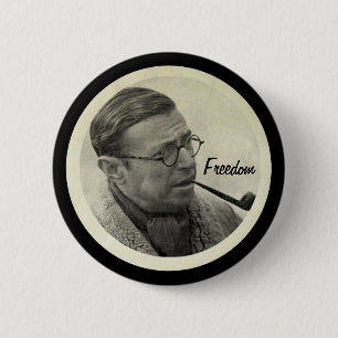 Jean-Paul Sartre 6 Cm Round Badge