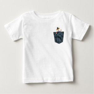 Jean Pocket Peek-a-boo Clown Baby T-Shirt