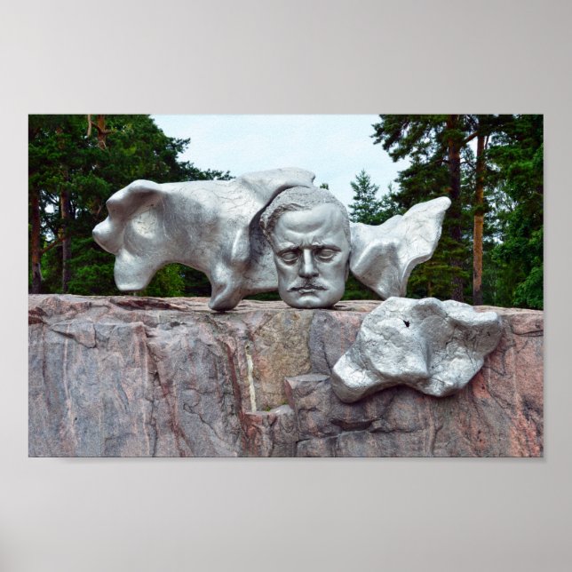 Jean Sibelius Sculpture, Helsinki, Finland Poster (Front)