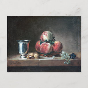 Jean-Siméon Chardin Still Life with Peaches Postcard