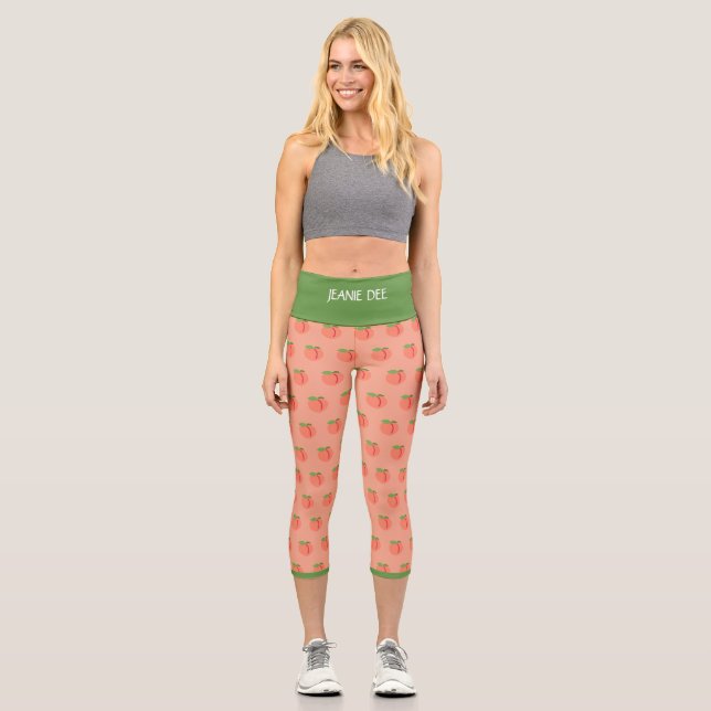 JEANIE DEE "PEACH TREE" - HIGH WAISTED CAPRI PANTS (Front)