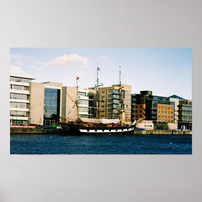 Jeanie Johnson, Irish Famine tall ship Poster (Front)