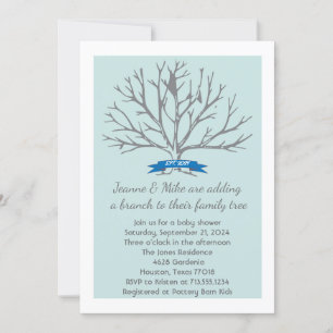 Jeanne baby shower invitation