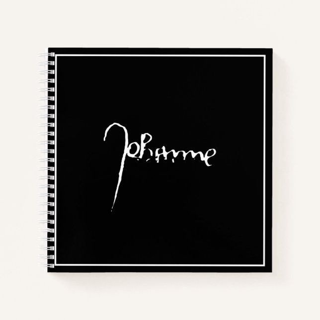 Jeanne d'Arc Saint Joan Saint Johanna Signature Notebook (Front)