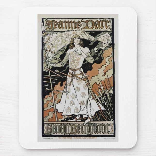 Jeanne d'Arc ~ Sarah Bernhardt Mouse Pad (Front)