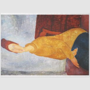 Jeanne Hebuterne in Yellow Sweater, Modigliani Tissue Paper